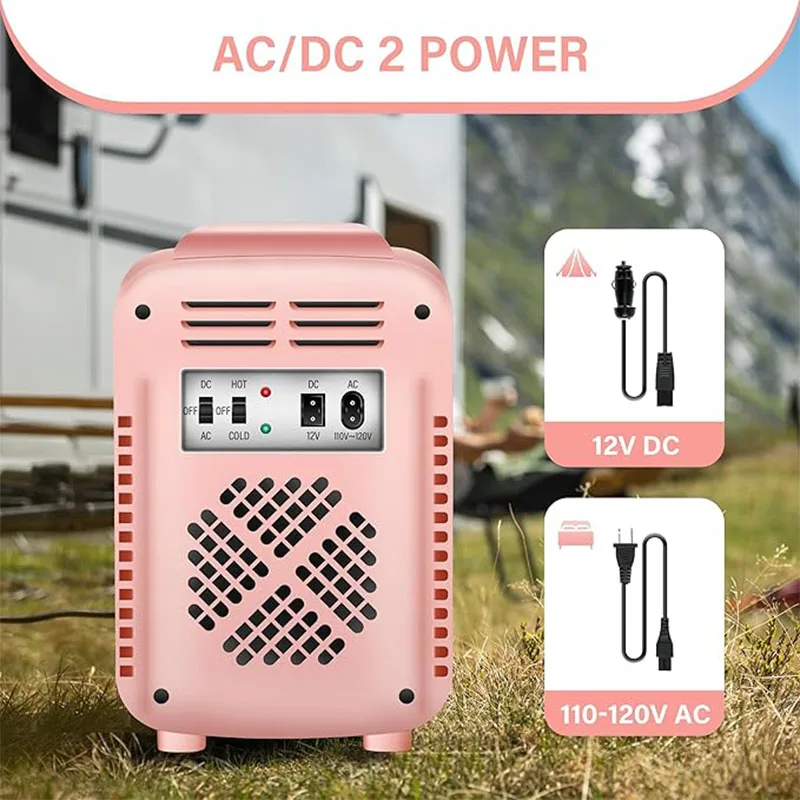 iPower Mini 4L/6 Tangki Kulkas Portabel Kecil dan Kulkas Kompak Terisolasi untuk Kamar Tidur, Asrama, Kantor