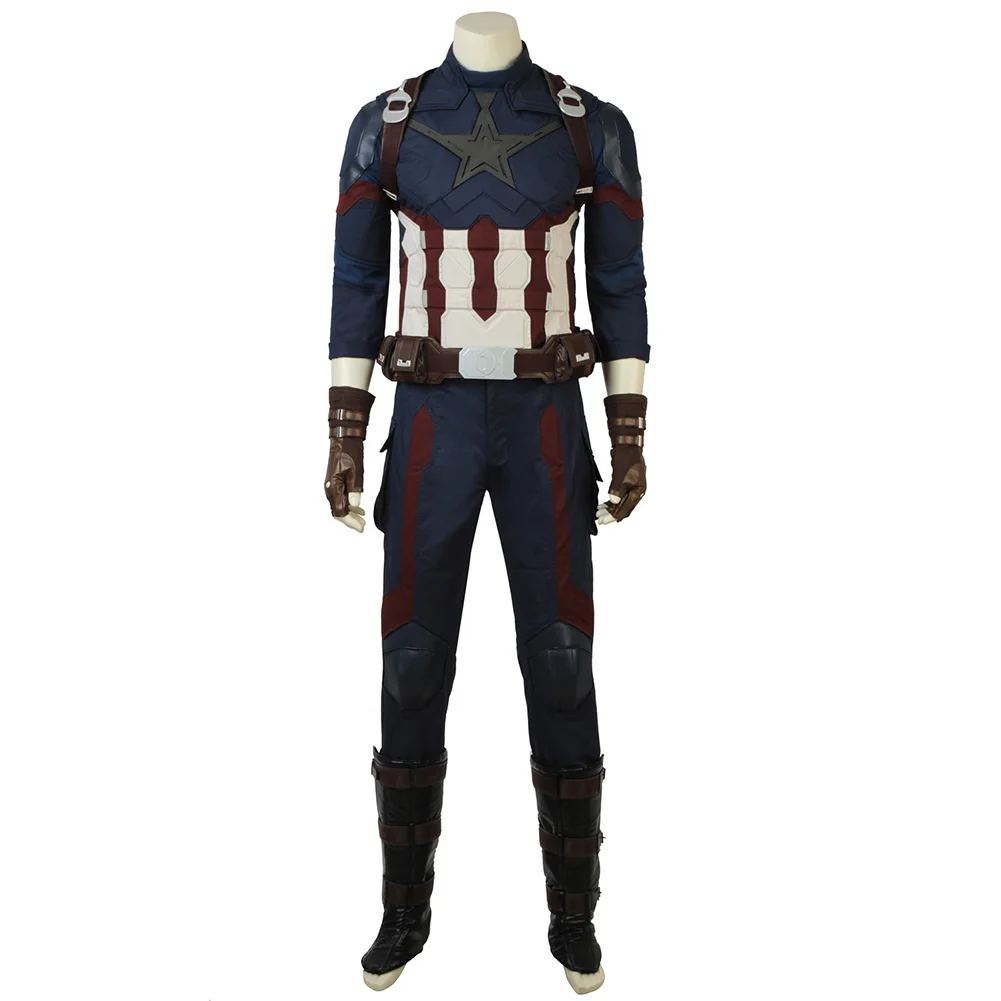 Fantasia Steve Cosplay Costume Men Rogers Halloween Carnival Clothing