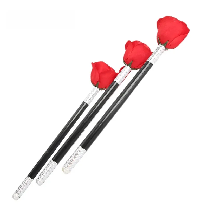 Bâton à Rose/fleur tours de magie fleurs gros plan scène de rue accessoires magiques Magie Illusion Gimmicks accessoires