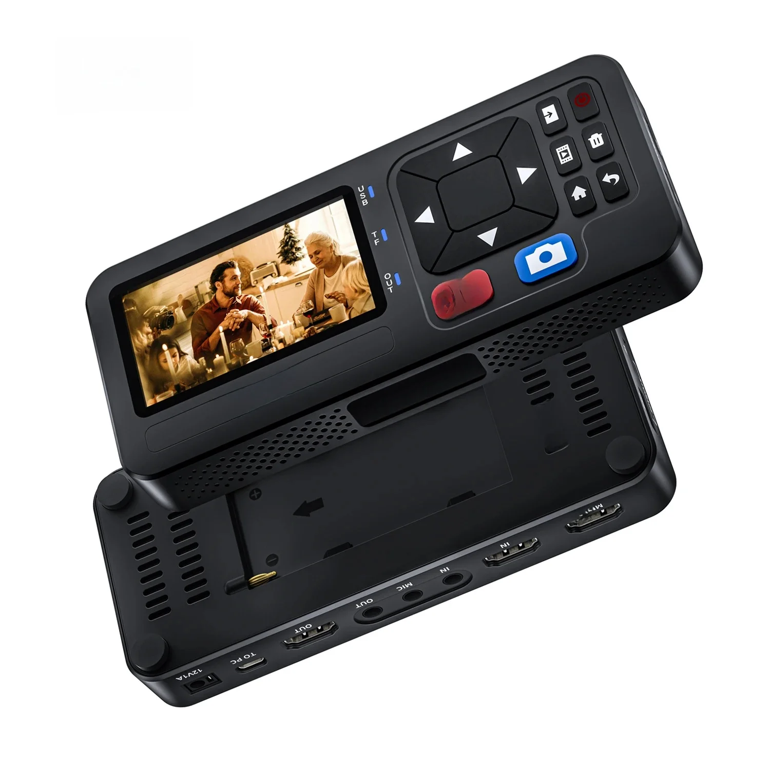 UNISHEEN 1080p Mini Video Record Device Standalone Camera RCA HDMI VGA YPbPr Analoge Scherm Capture Box VHS-kaart Batterij Socket - afbeelding 2