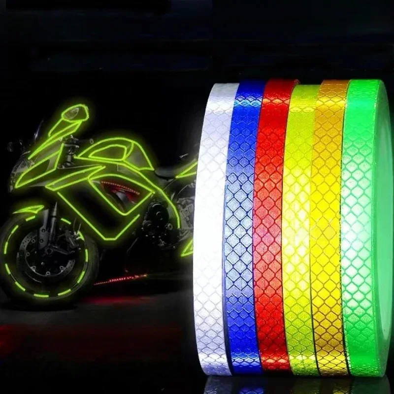 AliExpress Bike Wheels Reflective Stickers Cycling Fluorescent Reflect Strip Adhesive Tape for 1cm*8m MTB Bicycle Warning Safety Decor Stic