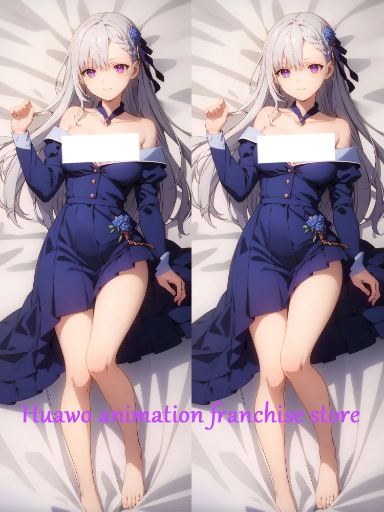 

Подушка Аниме Подушка «Dakimakura» Euphyllia пурпурная 2-сторонняя наволочка с принтом обнимающая наволочка для подушки Otaku Waifuristmas украшение 2023