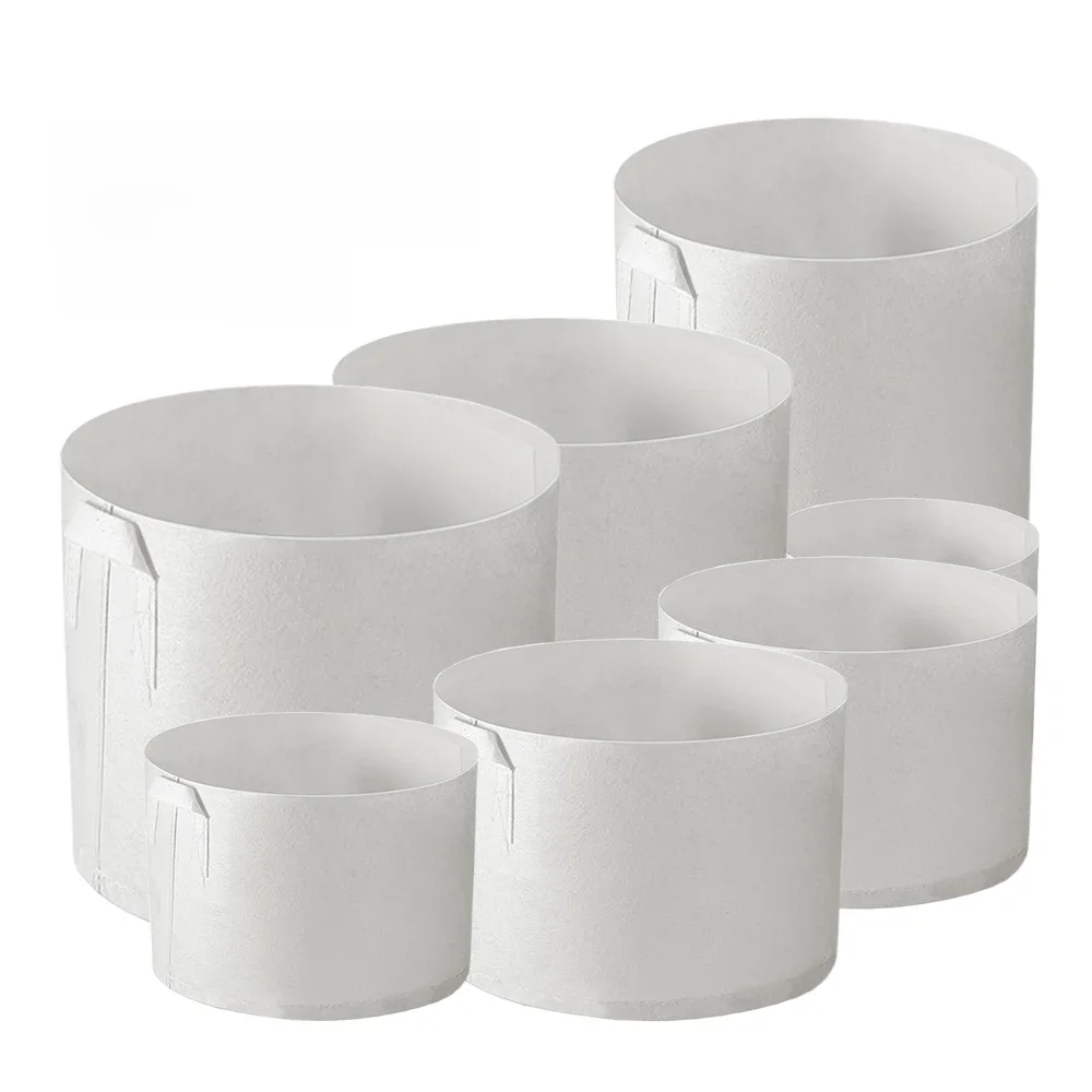 MUCIAKIE 24 tailles blanc tissu économique sacs de culture aération Pot Non tissé contrôle des racines plante conteneur pochette maison jardin plantation