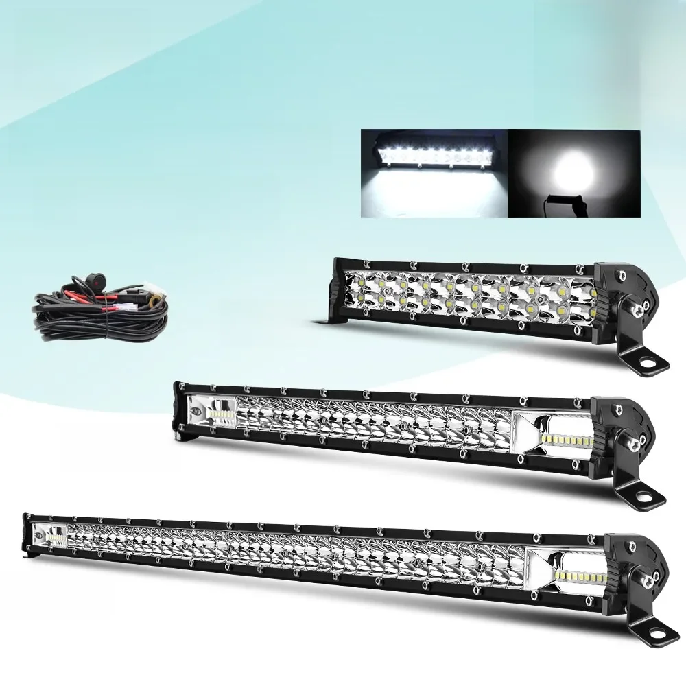 CO LIGHT Super Slim 12D 8" 20" 32" LED balk Spot Flood Beam LED lichtbalk voor tractor, boot, off-road gebruik, 4x4 trucks, SUV, 12V 24V - afbeelding 2