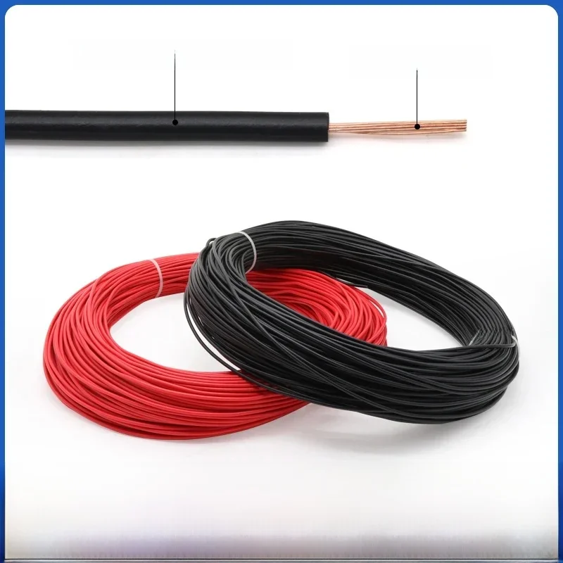Fil de cuivre pur RV 0.3/0.5/0.75/1/1.5/2.5/4/6 mm2 isolation PVC monocœur multi-brin pour fils électriques flexibles Audio de voiture