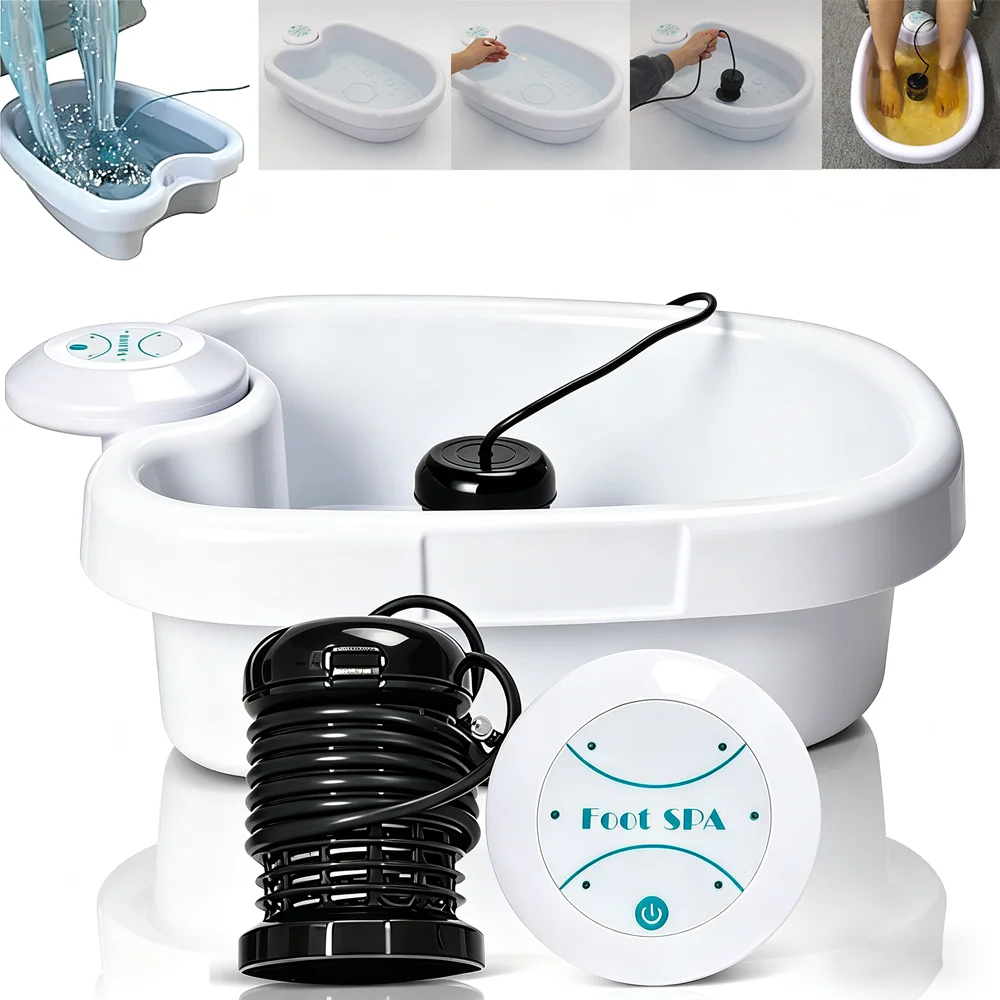 Machine de massage pour bain de pieds ionique détoxifiant, mini appareil de désintoxication ionique pour les pieds, soulage la fatigue, favorise une bonne santé et une vitalité optimale.