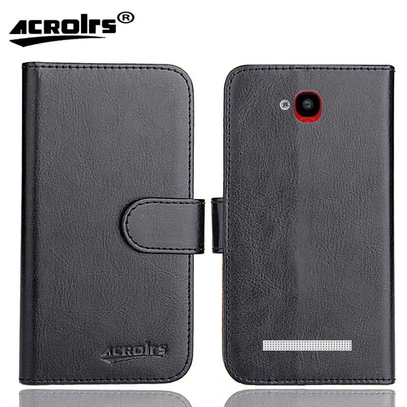 Konrow 쉬운 터치 케이스 플립 초박형 패션 전용, 레트로 소프트 가죽, 독점 휴대폰 크레이지 호스 커버, 4.5 인치, 6 색