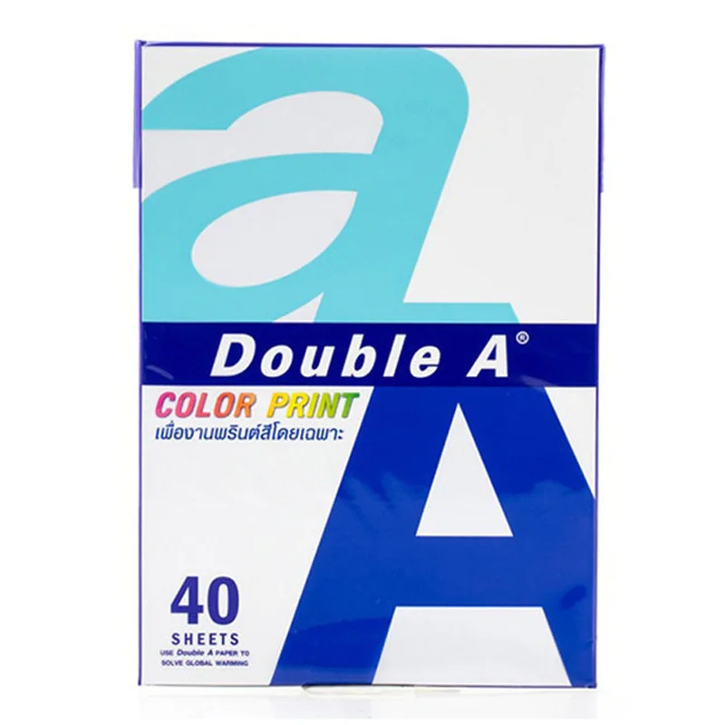 Double A Collar Print Copy Paper A4 90g 40 ambush copy paper