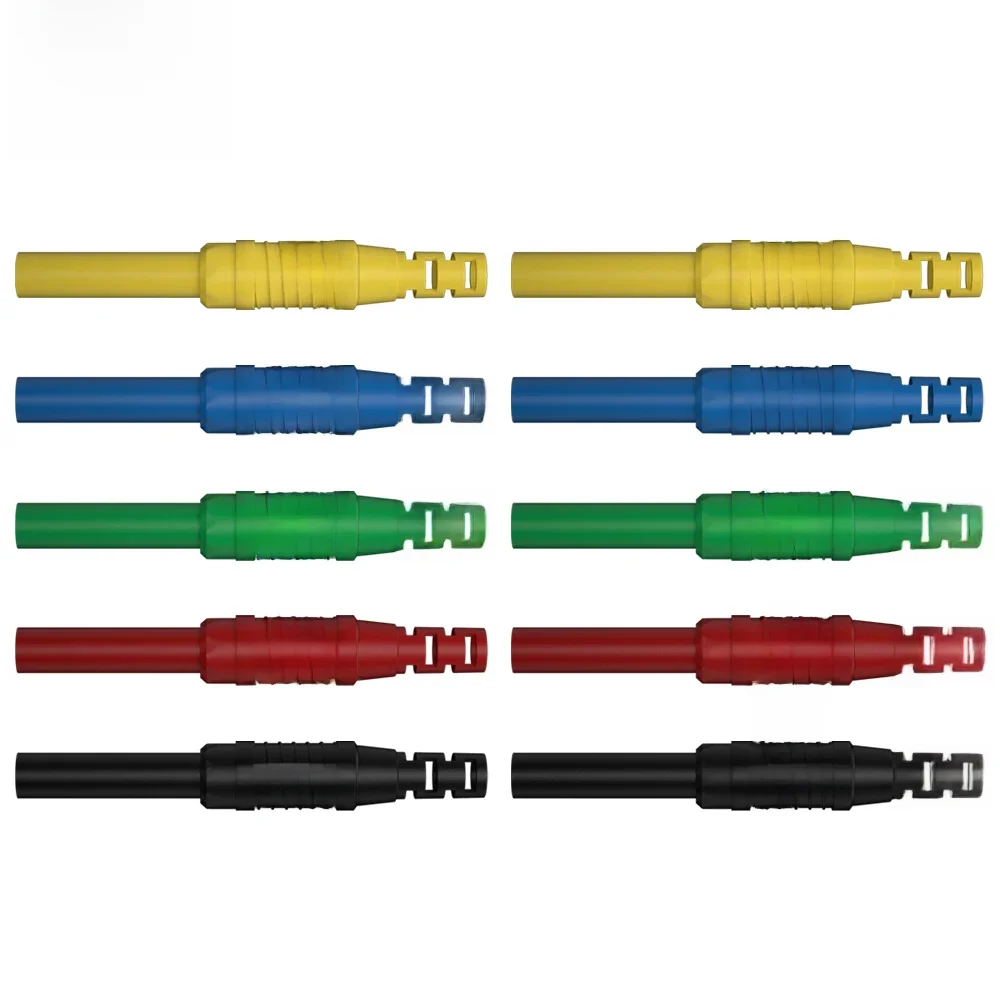JZDZ 10 sztuk 4mm wtyczka bananowa gniazdo żeńskie miedziane złącze przedłużacza DIY złącze elektryczne J.10051 — zdjęcie 2
