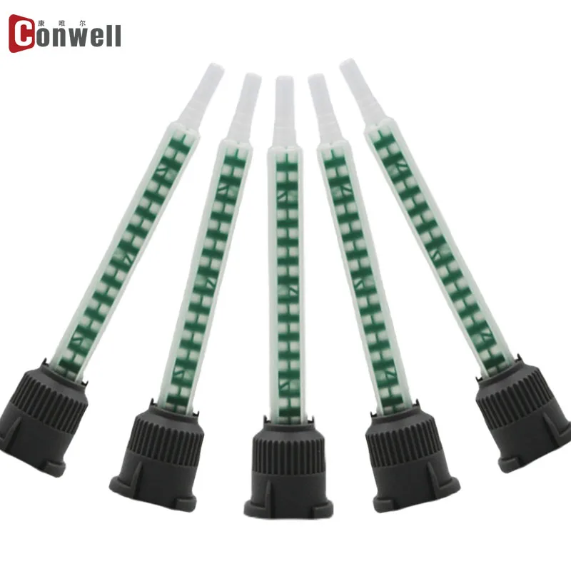 50pcs/100pcs Static Mixing Tube 10:1 Ratio AB Glue Static Mixer Mixing Nozzle Adhesive  Electronic Plastic Mixer For AB Glue Gun