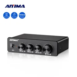 AIYIMA Audio A01 TPA3116D2 Sound Power Amplifier 100W Mini Hifi Class D Stereo Amp Bass Alto Treble for Home Theater