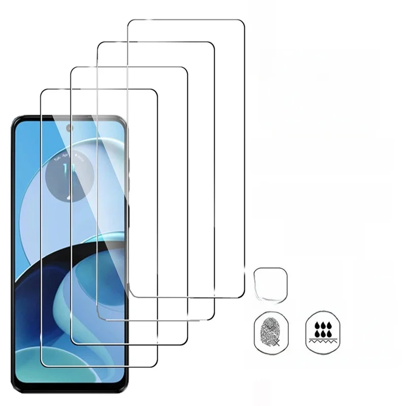 4 SZTUK Szkło hartowane do Motorola Moto G14 G54 G84 2.5D 9H Ochronna przezroczysta folia ochronna na ekran do Moto G14 Glass — zdjęcie produktu 7