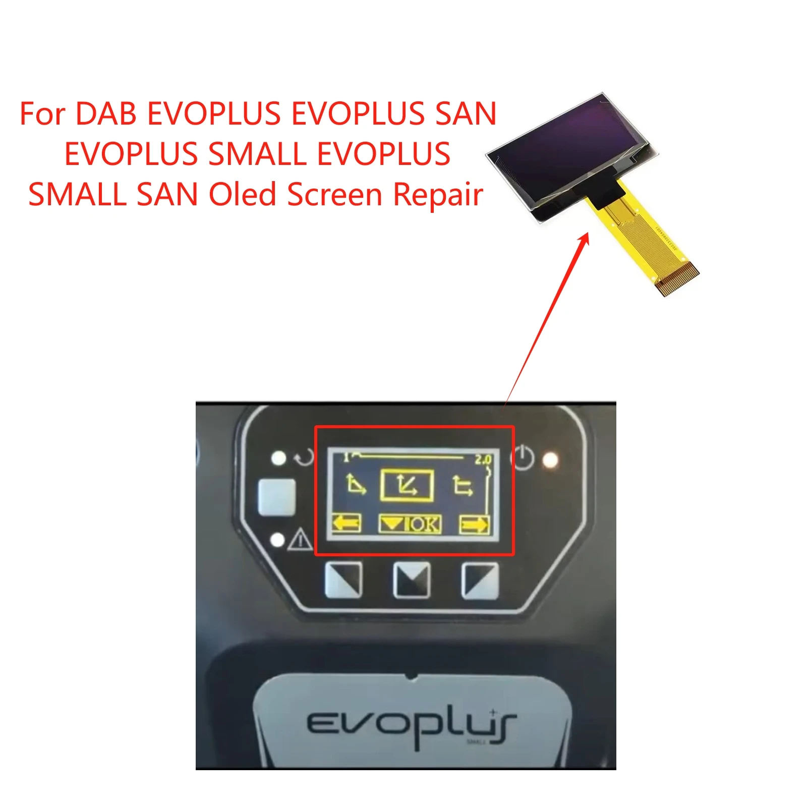 Per DAB Evoplus Evoplus SAN Evoplus Small Evoplus Small SAN Riparazione/Sostituzione Schermo Oled LCD-image