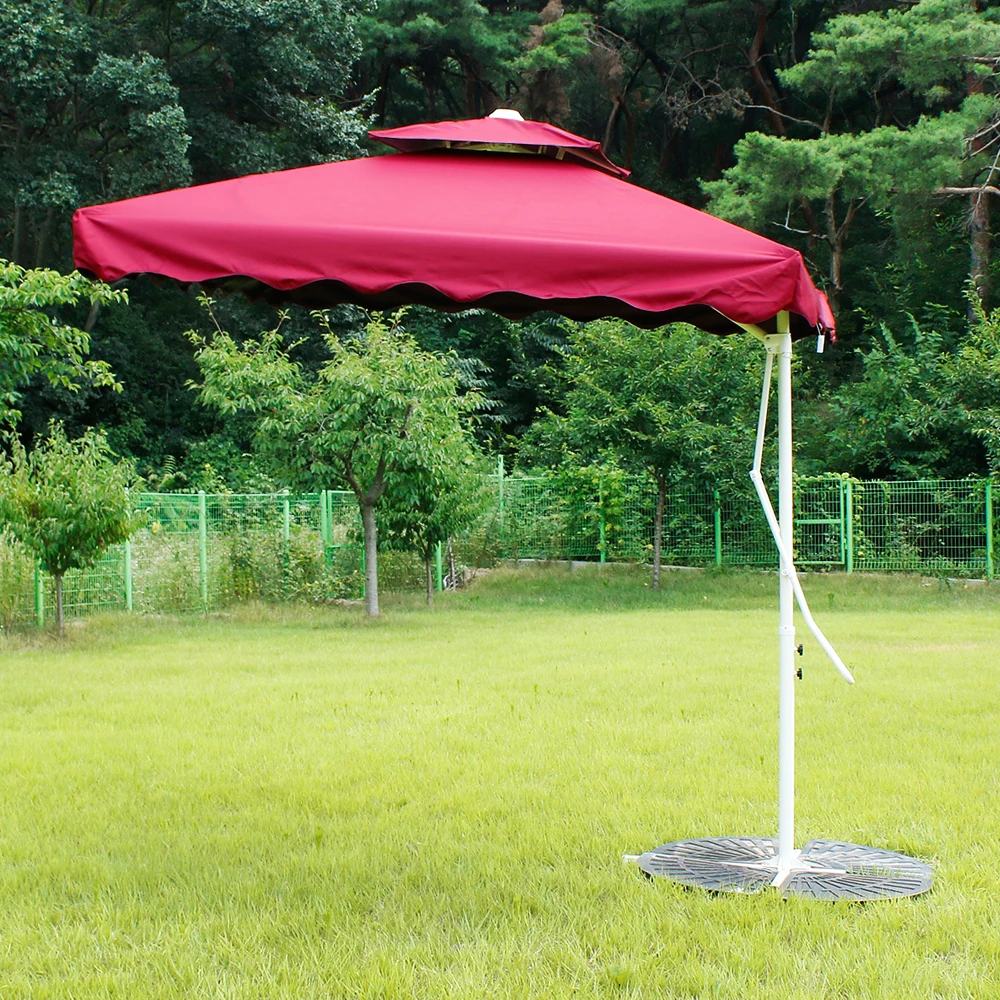 Casian square waterproof parasol (wine) outdoor garden shade