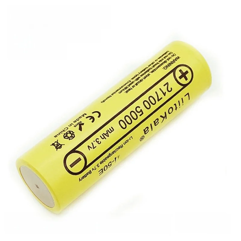 LiitoKala Lii-50E 21700 5000 mah akumulator 40A 3.7V 10C rozładowanie akumulatorów dużej mocy do urządzeń dużej mocy — zdjęcie 2