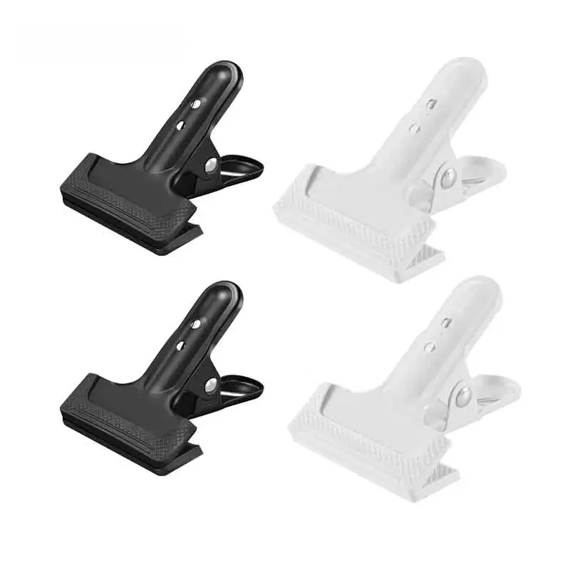 Soonpho pinces à ressort robustes Clips noir blanc métal caoutchouc charnière pince pinces à fichiers pour photographie fond supports Clips