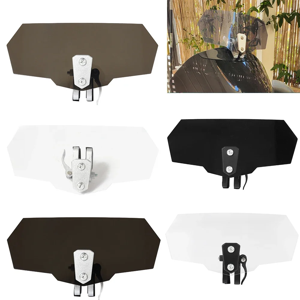 Déflecteur d'air universel pour moto, extension de pare-brise, clip sur pare-brise, Spomicrophone, BMW Runow GS