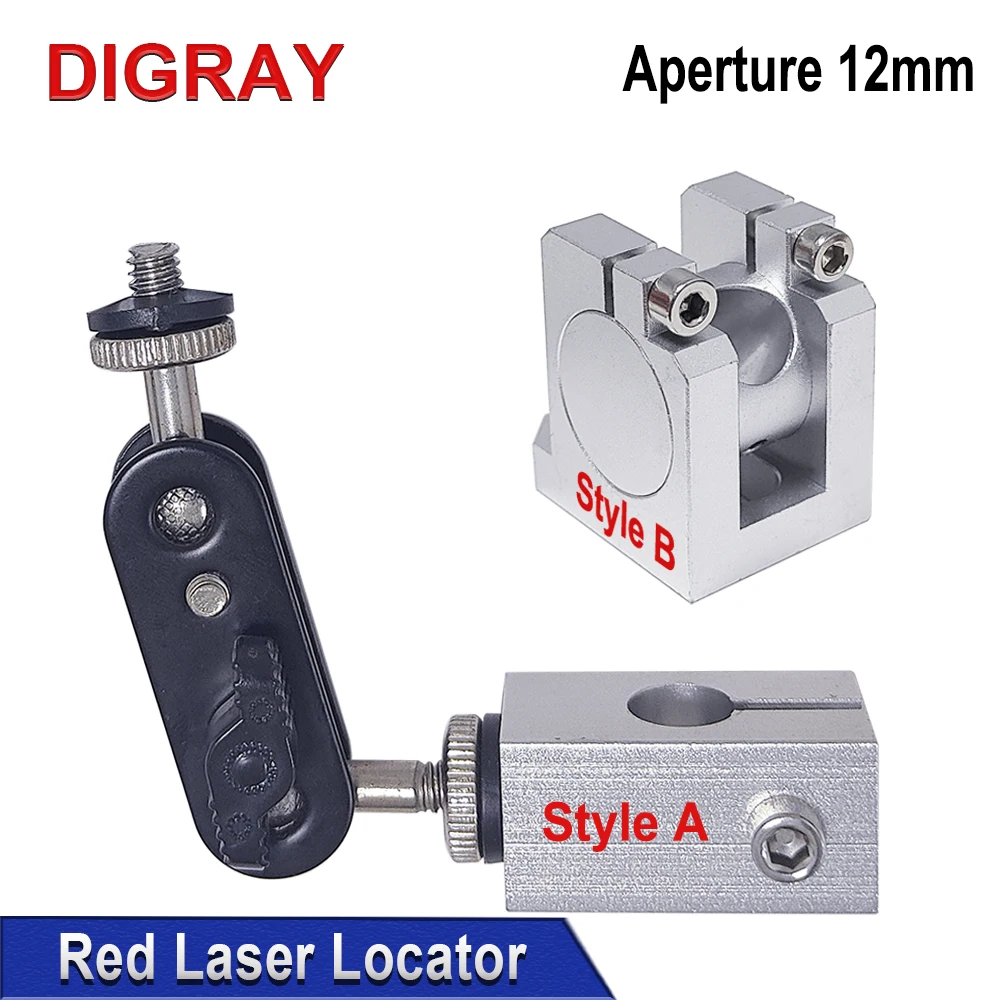 DIGRAY Red Laser Locator Laser Module Parts Diameter 12mm Lamp Holder For CO2 Fiber Optic UV Marking Machine