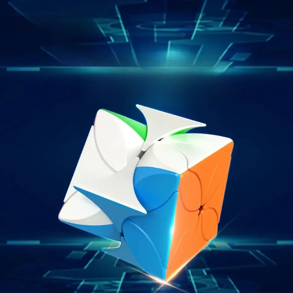 MOYU-Cube de Vitesse Magique Meilong Everver, Jouet Professionnel Sans Autocollant, Puzzle MFJS CLOVER
