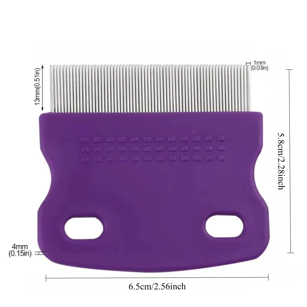 New Pet Fine Toothed Flea Comb Remove Floating Hair for Long Short Hair Dogs Cats Grooming Supplies
