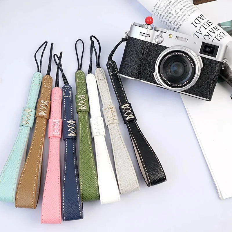Cameraband Polsband Handriem Voor Slr Dslr Camera Sony Canon Fuji Fujifilm Pentax Panasonic Ccd Vlog Cam Leren Band Fit - afbeelding 2