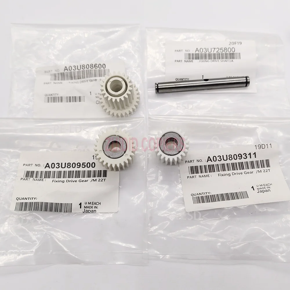 3SETs Drive Gear Kit A03U809311 A03U808600 A03U725800 A03U809500 for Konica Minolta Bizhub C6000 C6500 C6501 C5500 C7000