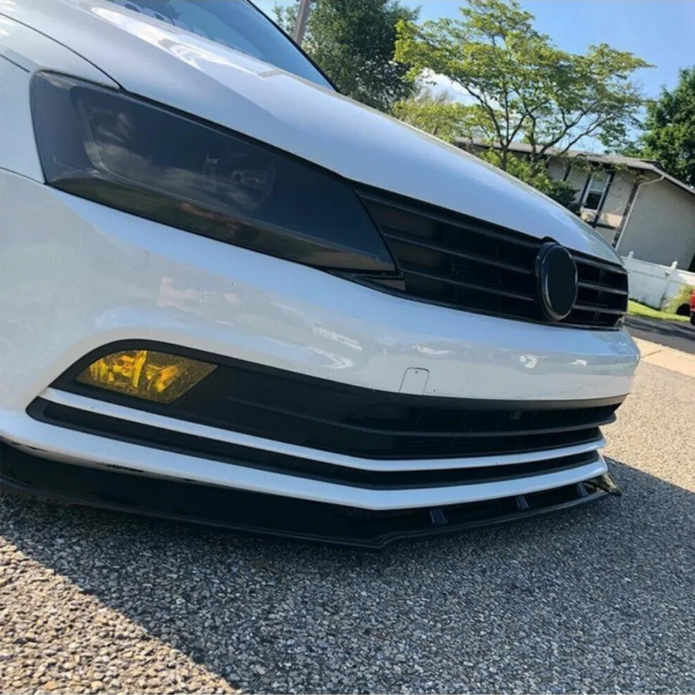 3 Pcs Front Bumper Lip For Volkswagen Vw Jetta 2010-2018 MK6 Body Kit Car Accessories Spoiler Splitter Diffuser Bumper Exterior