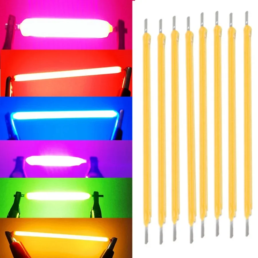 Ampoule Edison à Filament LED COB 3V, 10 pièces, pièces de lampe, Diodes lumineuses à incandescence, accessoires, éclairage multicolore, décoration de vacances