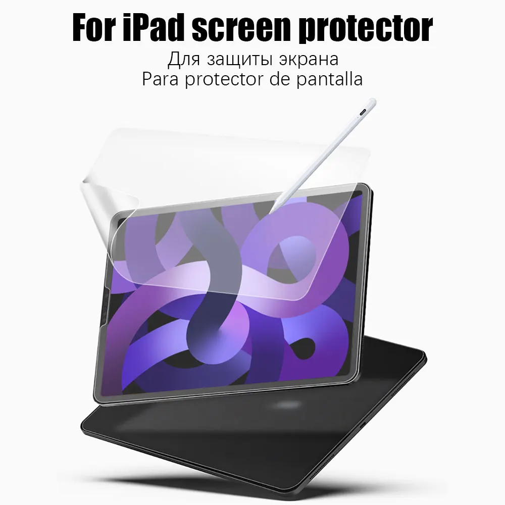 

Paper Texture Film Like For Ipad Air 5 2022 4 Mini 6 3 2 Screen Protector For Ipad Pro 11 10.2 8 9 9th Generation 2021 2020 9.7