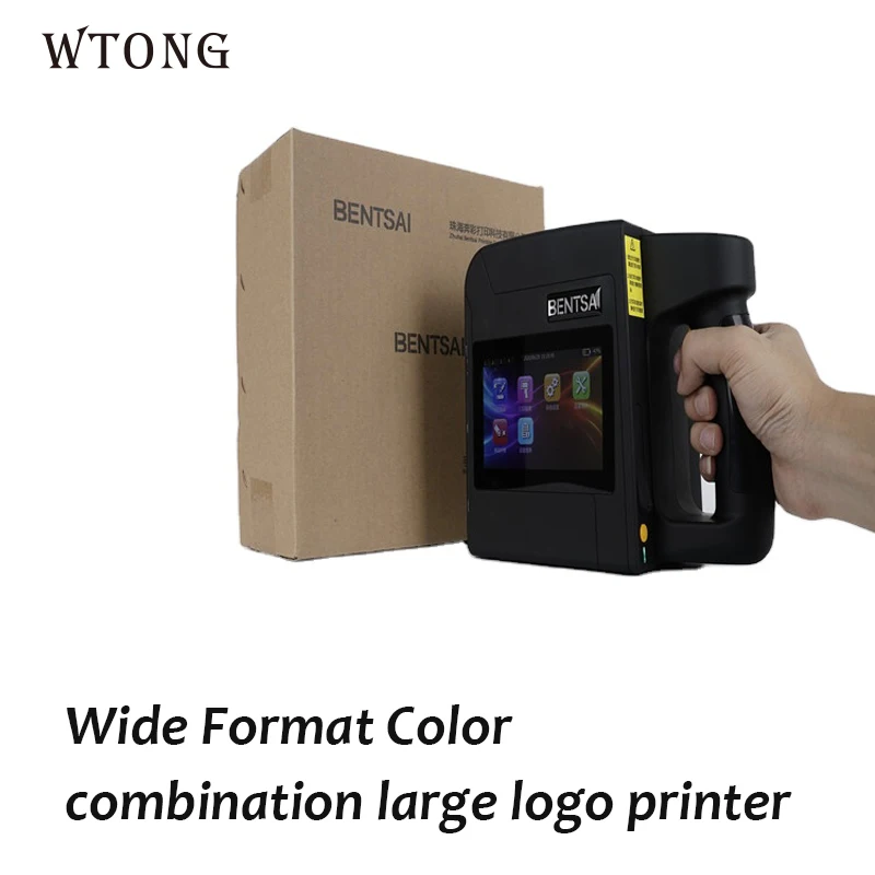 

96mm Label Printer QR Bar Batch Code Date Number Logo Expiry Date Handheld Inkjet Printer 25 Languages Portable