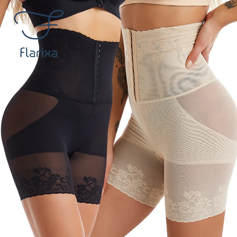 Flarixa Waist Trainer Body Shaper Shorts Butt Lifter Tummy Control Seamless Shapewear High Waist Postpartum Slimming Bodysuit