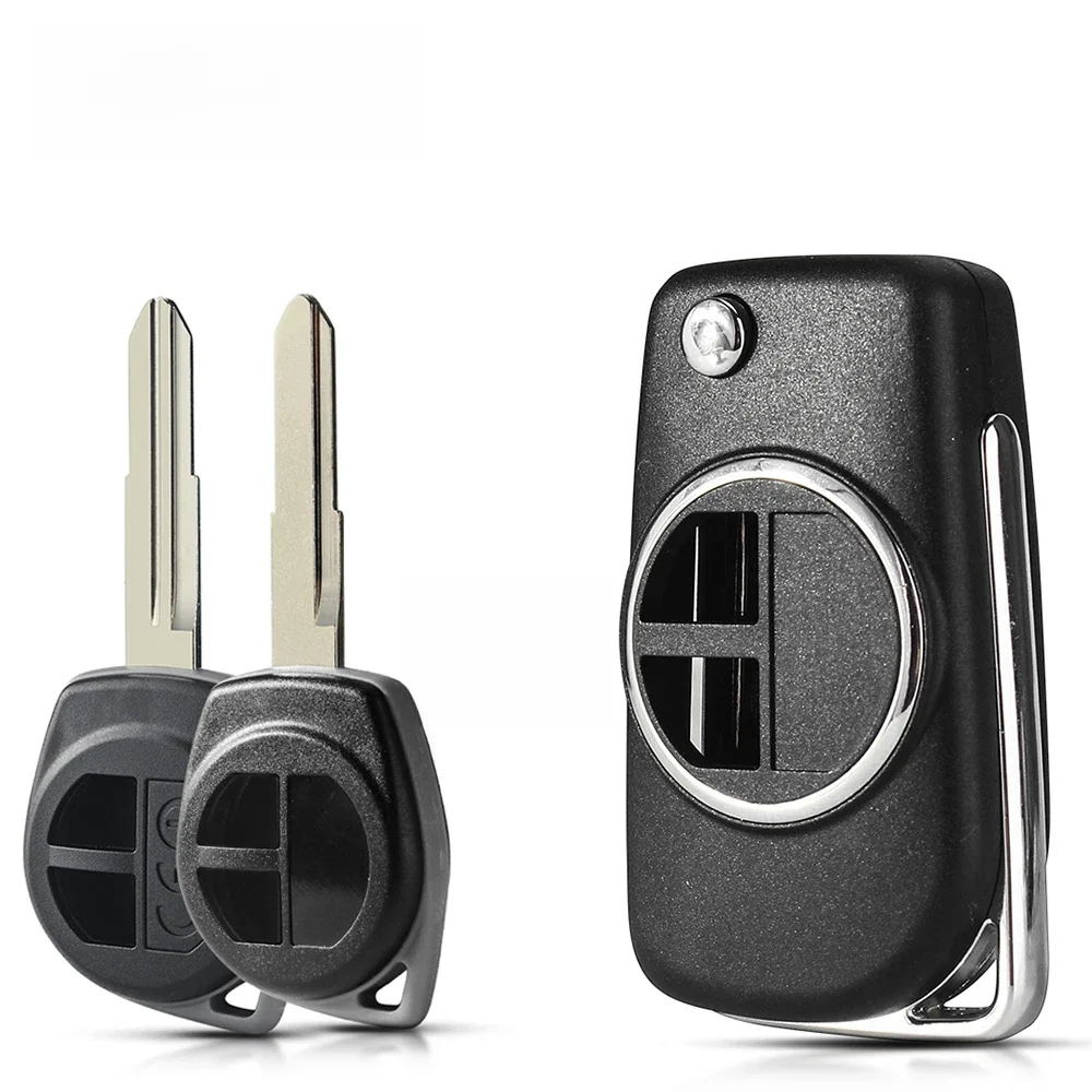 KEYYOU składana zmodyfikowana wersja dla Suzuki Swift grand Vitara Alto SX4 Flip Key Shell obudowa pilota HU133R/SZ11R ostrze — zdjęcie 2