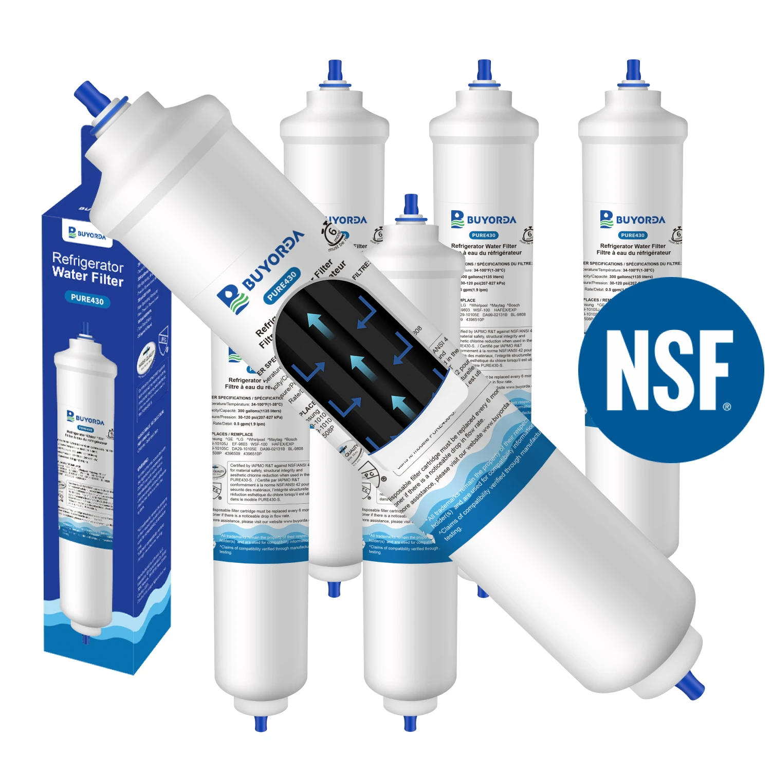 

Сменный внешний фильтр для воды для холодильников GE GXRTDR GXRTDQ GXRTPR, Samsung DA29-10105J, HAFEX-EXP 4378411RB (картридж)