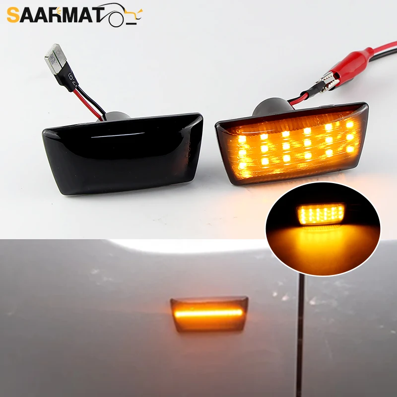 2PCS LED Dynamic Turn Signal Light Side Marker Sequential Blinker For Opel Astra H MK5 Insignia Zafira Corsa D MK4 Meriva Adam