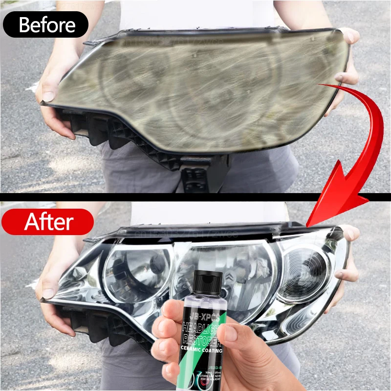 Car Light Restorative Liquid Removing Oxidation Dirt Portable Headlight Repair Polish Long Lasting Protection Oxidation Liquid