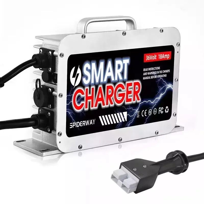 

36 Volt 18 AMP Smart Battery Charger with SB50 Plug for EZGO Marathon Golf Cart