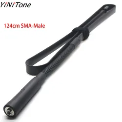 124cm CS Tactical Antenna Foldable SMA Female/Male Dual Band VHF/UHF For YAESU ICOM TYT Baofeng UV-82 AR-F8 UV-5R walkie talkie