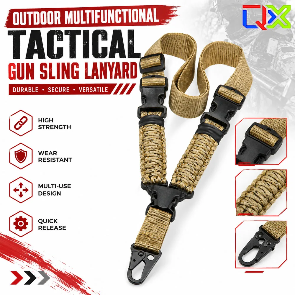 qx-tactical-multi-purpose-shoulder-strap-quick-release-outdoor-adjustable-heavy-duty-lanyard-hunting-gear