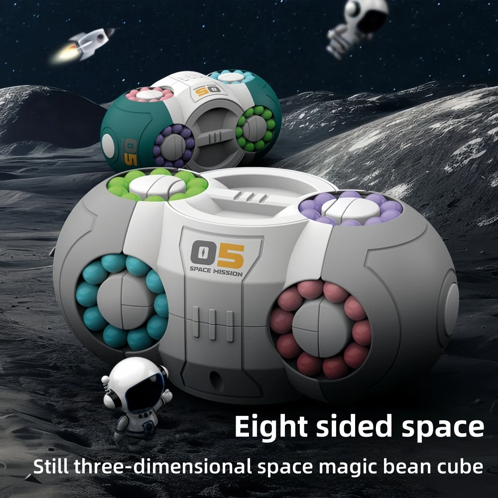 Eight-sided space magic bean,Three-dimensional space linkage,Exercise thinking skills,Suitable for children's holiday gifts