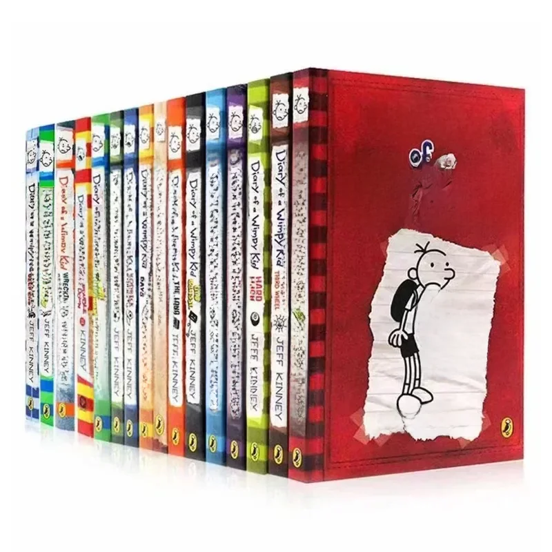 10 książek/zestaw 1–10/11–20 tomów Pamiętnik Wimpy Kid Angielska książka Pamiętnik Wimpy Kid Książki beletrystyczne dla dzieci — zdjęcie produktu 7