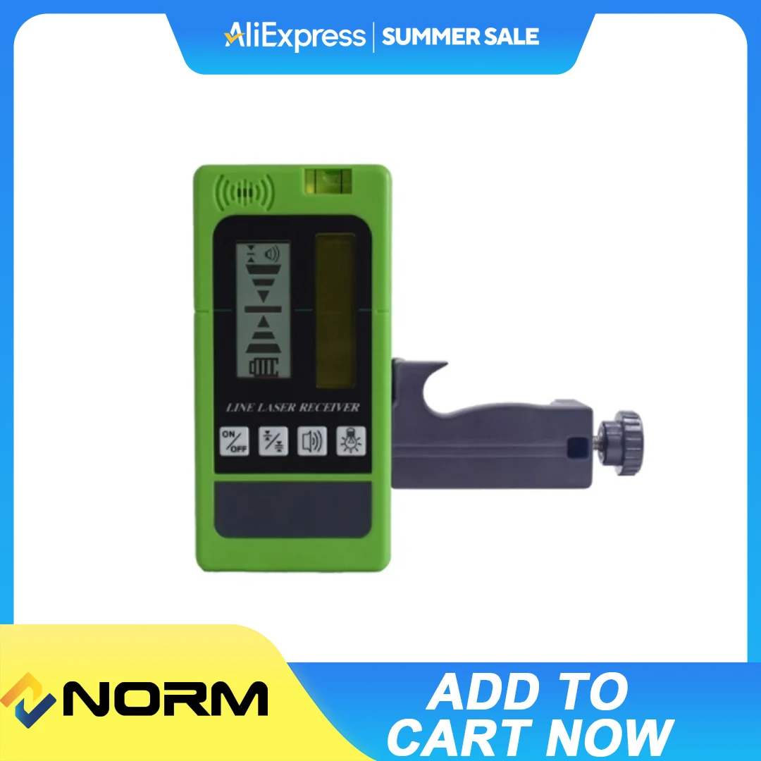 Laser Beam Receiver Level Receiver Detector With Pulsing Line LCD Display Receive For Outdoor Work