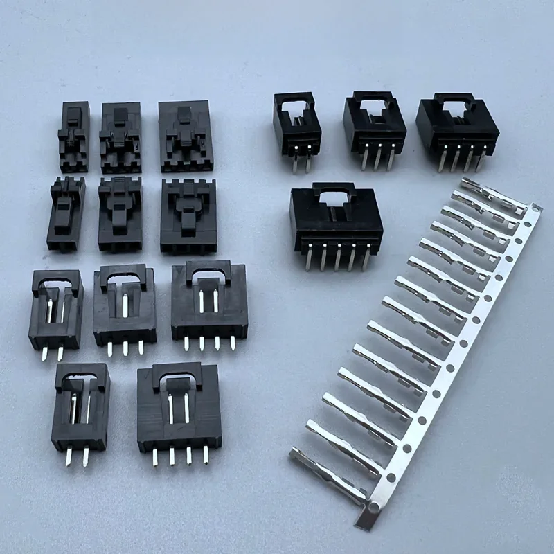 Connecteur Dupont MX2.54 TJC8 2/3/4/5/12 broches avec boucle de ceinture, une rangée de 2.54mm, bornes de boîtier d'en-tête à Angle droit, 10 pièces