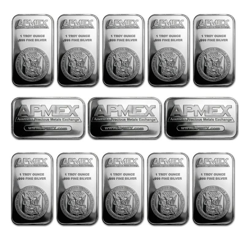 

5/10/20pcs America 1 oz APMEX Silver Bar APMEX Silver Bullion 1 troy Ounce 999 Silver American Bullion Creative Gifts