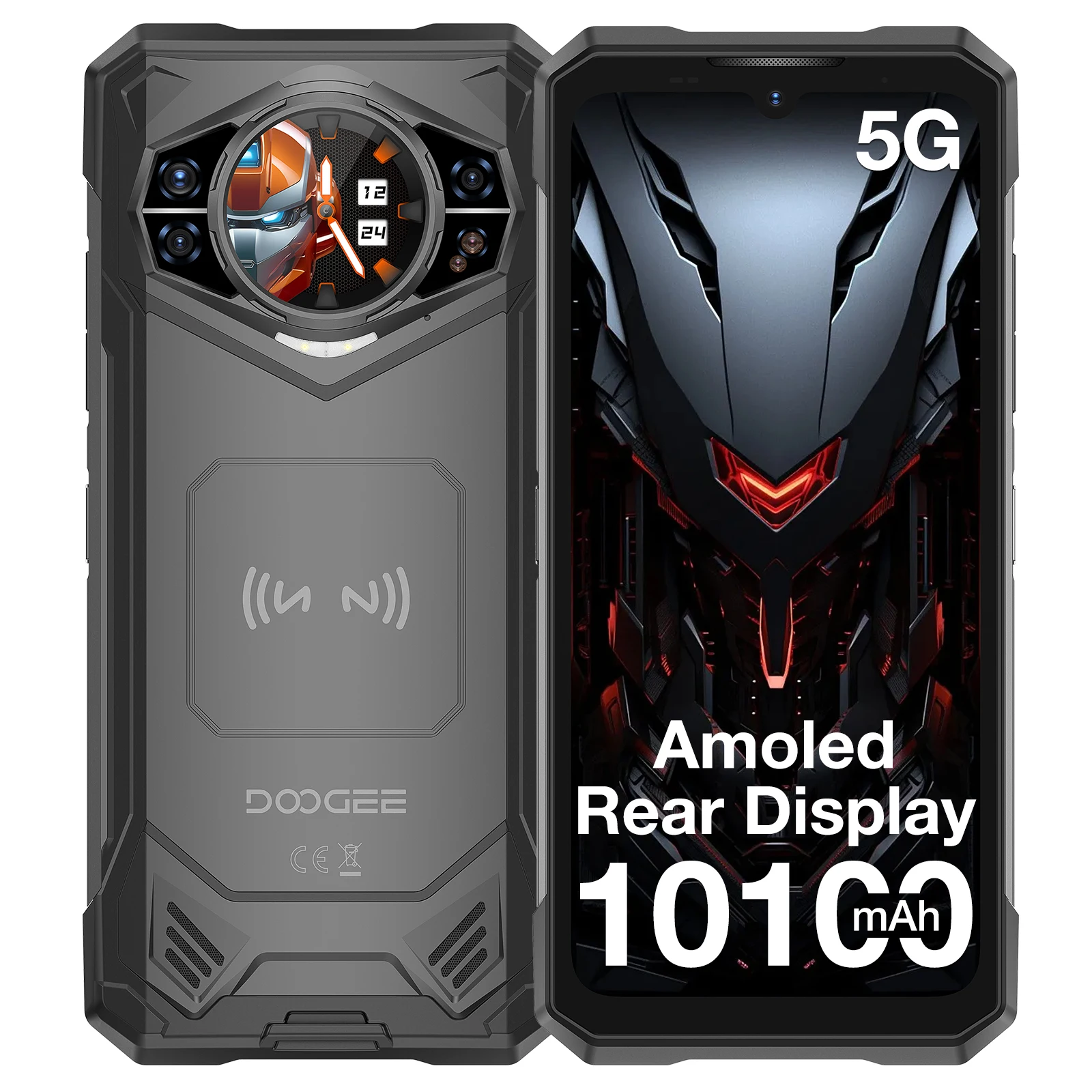 DOOGEE S200 X 5G Robuuste Smartphone 6.72" FHD+120Hz Wereldpremière 12GB 512GB 100MP AI Hoofdcamera 7050 10100mAh Batterij MTK Dimensity
