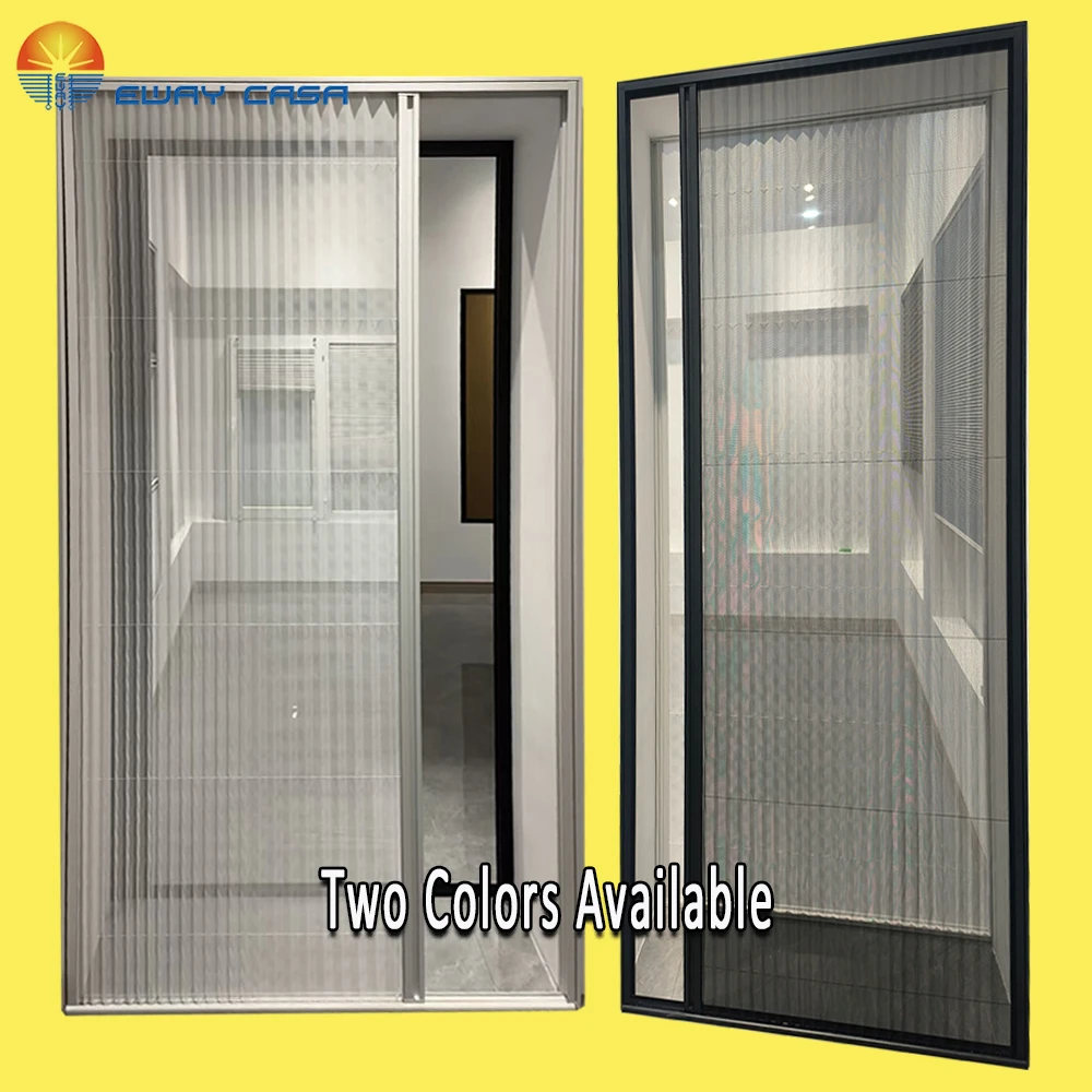 Custom Retractable Fly Screen for Sliding Doors Windows Color Options