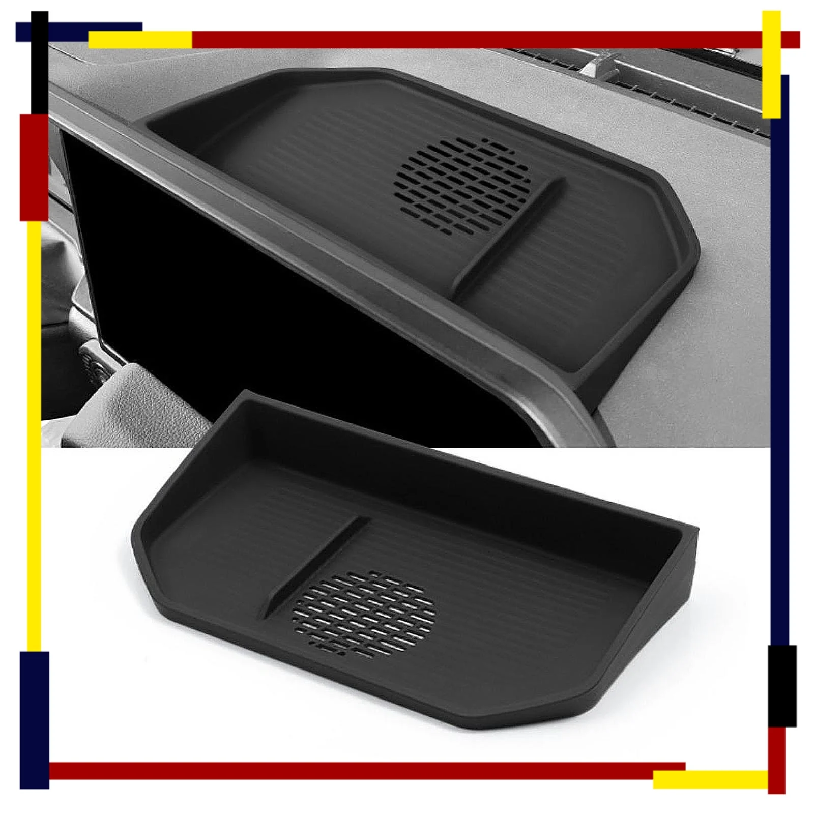 

Dashboard Storage Tray Car Accessories for Toyota Land Cruiser 250 1958 Silicone Storage Box Phone Holder