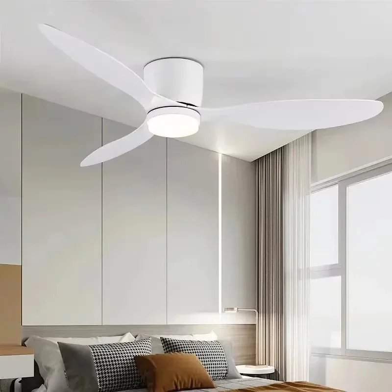 42 52 inch plafondventilatoren met verlichting led 3 kleuren 6 snelheden DC-motorventilatoren afstandsbediening lage vloer decoratieve ventilatoren met verlichting - afbeelding 2