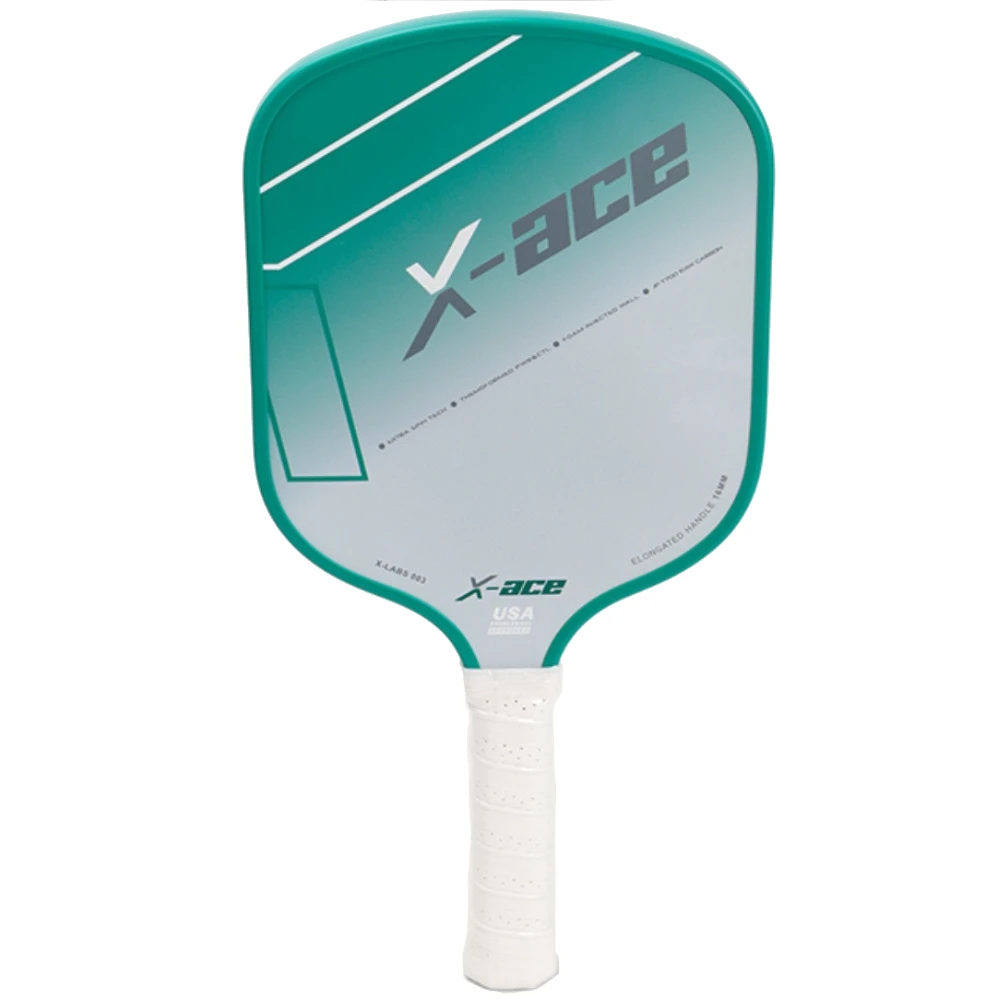 X-ACE Preformance Series Thermoformed Pickleball Paddle with 16mm Shark Power Polymer Core Provides Ultimate Spin & Consistency