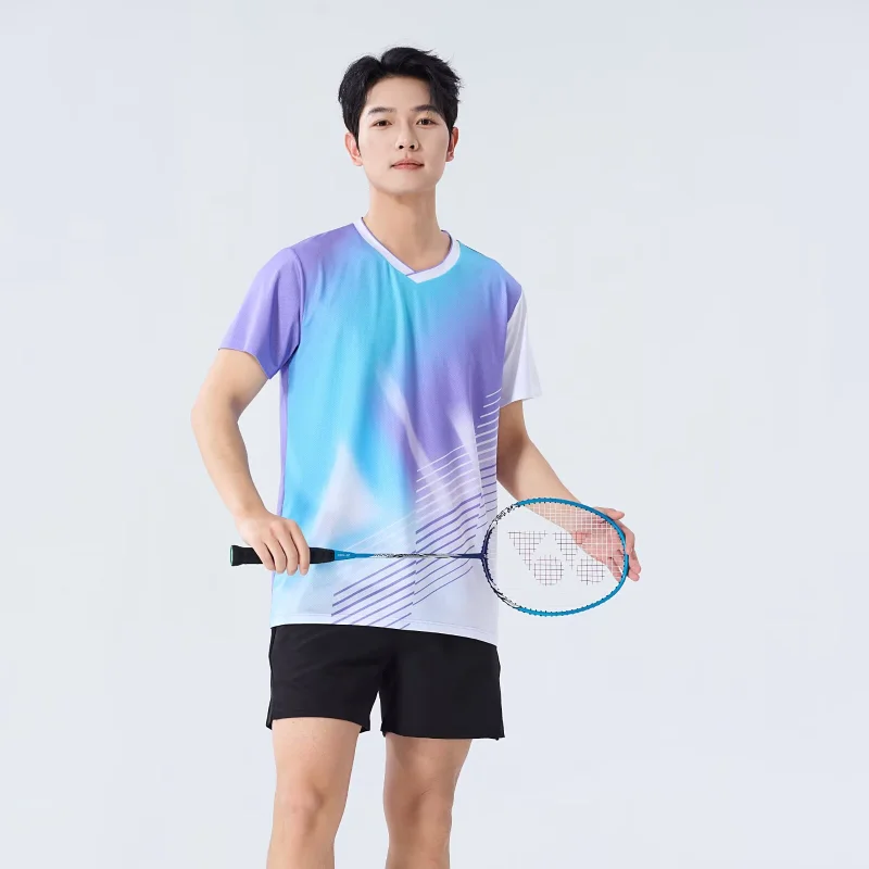 Männer Tennis Ping Pong T-shirt Kurzarm Tischtennis Schnell Trocknend Paar Familie Sommer Badminton Volleyball Jersey Sommer T