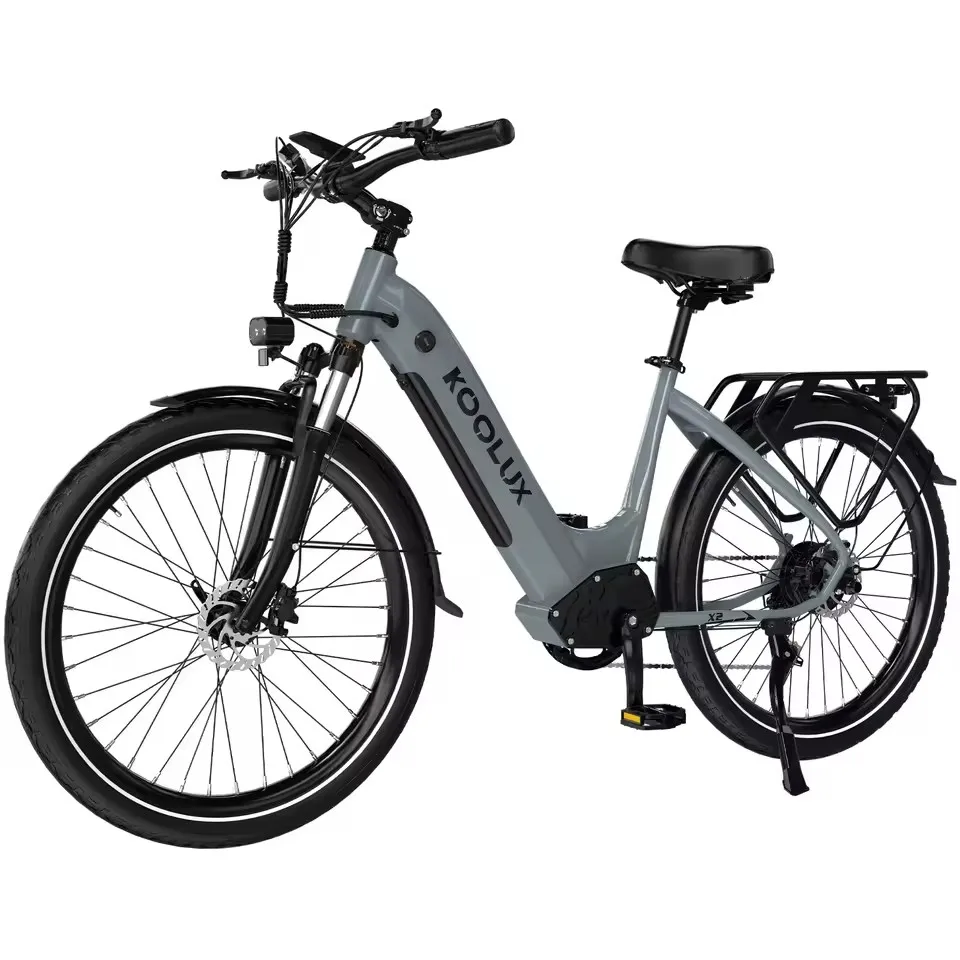 X2 Adult Electric Bicycle Men's E-City ebike City 500W 48V 15Ah Battery 26 City Tire Electric Bike